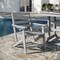 Flash Furniture Tolleson 5-Pc Adirondack Dining Set w/48-in Rnd Recycled HDPE Table and 4 Chairs w/Cupholders, Gry LE-HMP-248-2037-GRY-GG - alternate 4